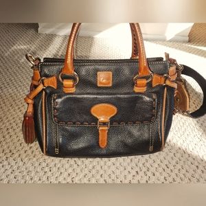 Dooney & Bourke Pebble Grain Leather Medium Pock Satchel
